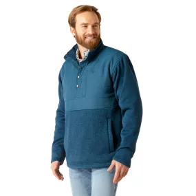 'Ariat' Men's Caldwell Snap Sweater - Majolica Blue