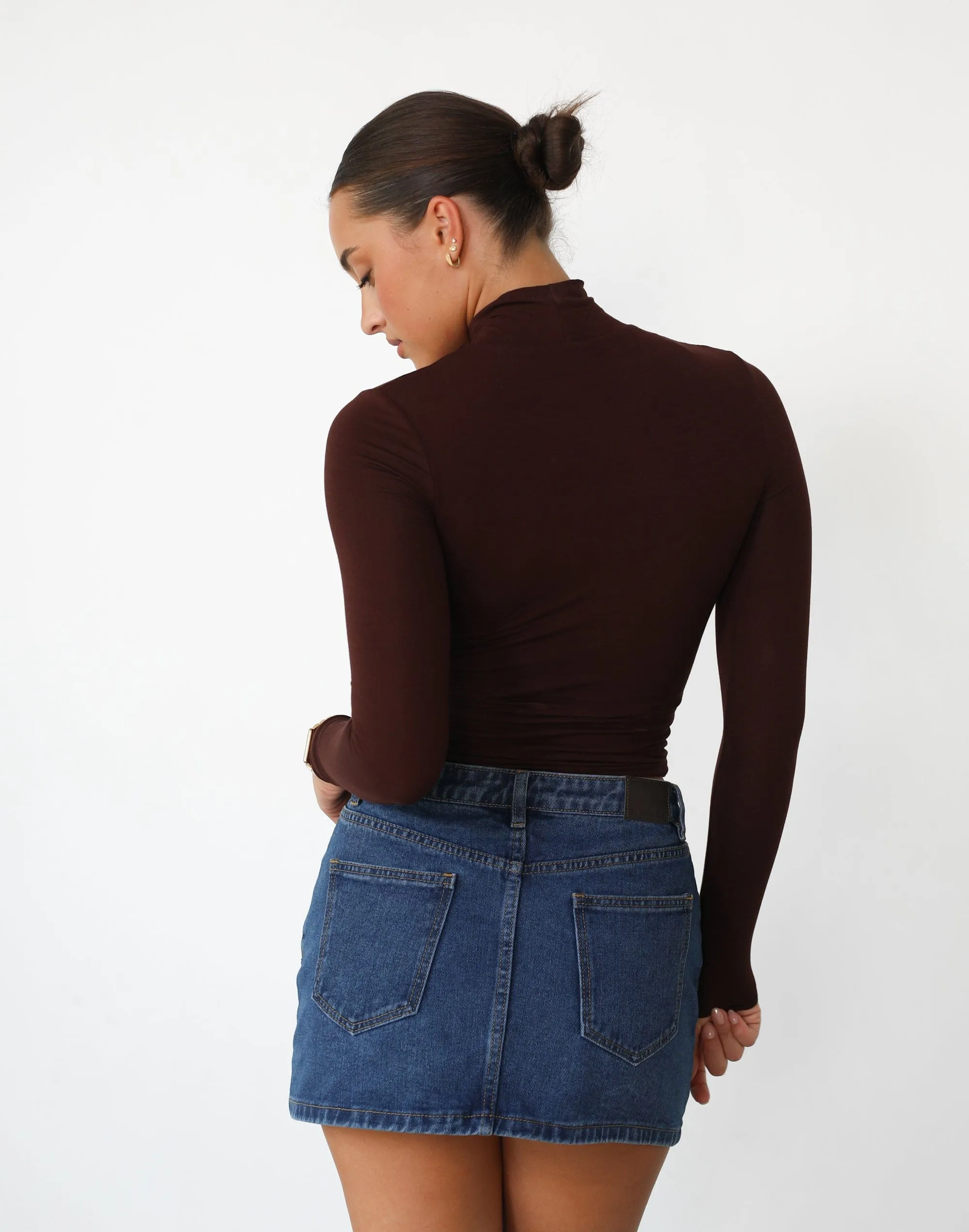 Benny Long Sleeve Top (Cocoa)