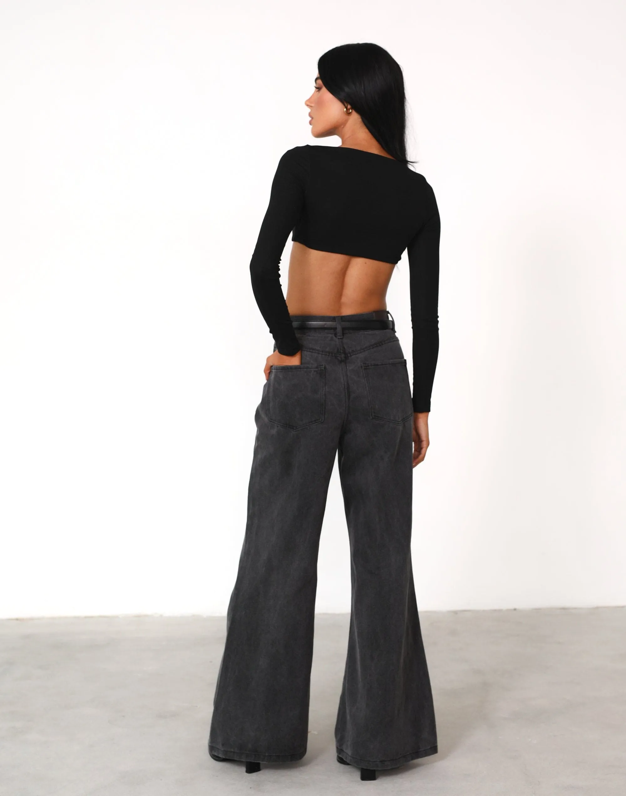 Broadway Crop Top (Black)