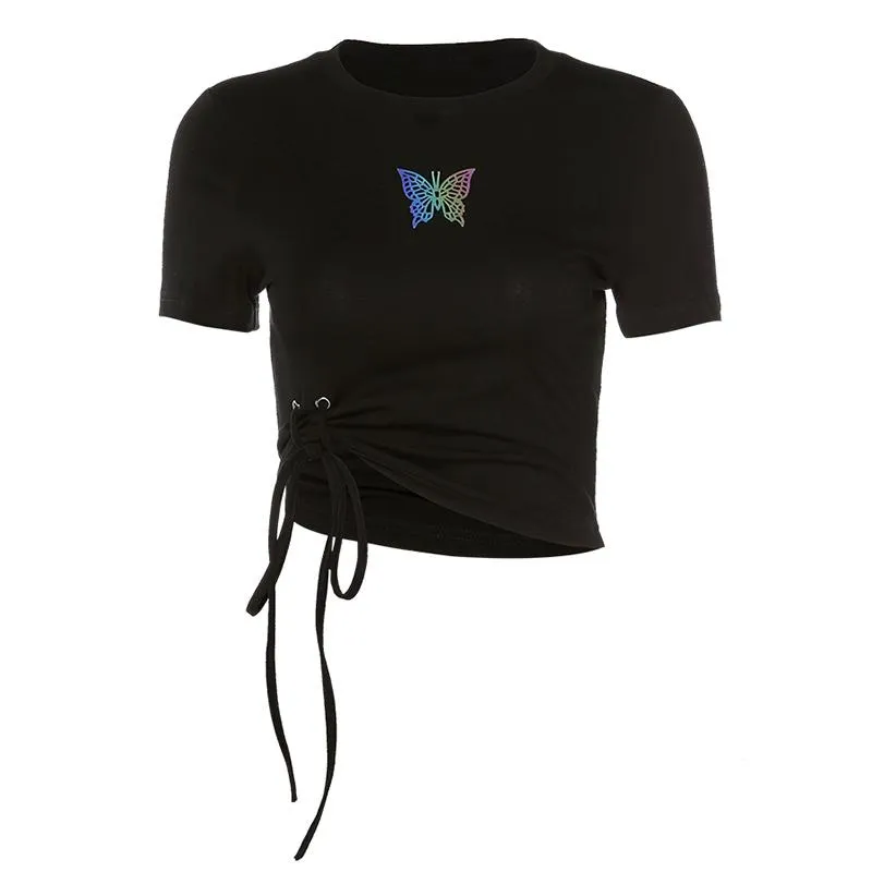 Butterfly Rainbow Crop Top SD00573