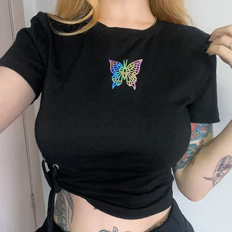 Butterfly Rainbow Crop Top SD00573