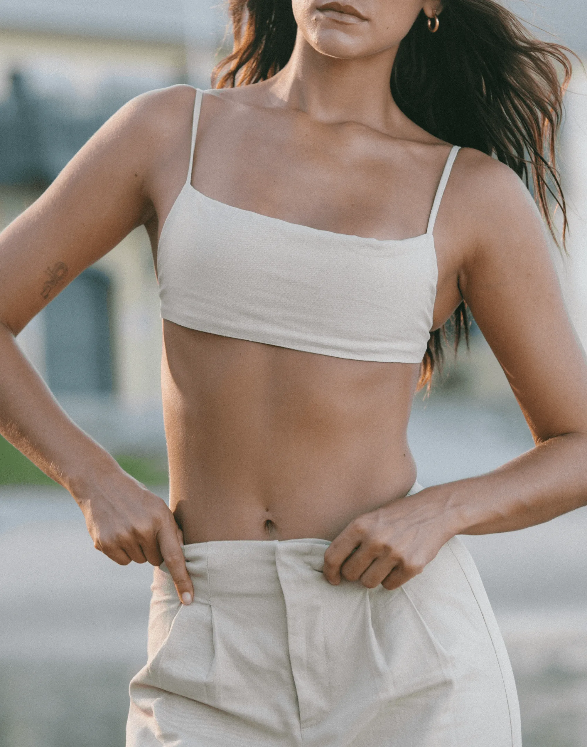 Cairo Crop Top (Sand)