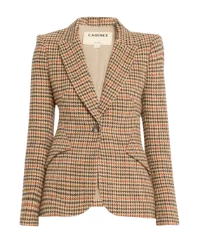 Chamberlain Blazer (Brown Houndstooth Multi)