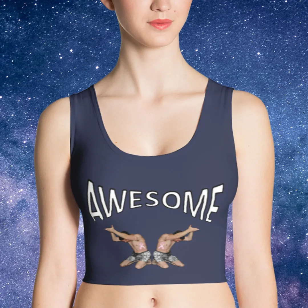 Crop Top Awesome Midnight Blue