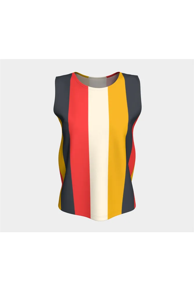 Earth-tone Stripes tank top