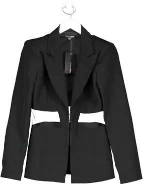 Fashion Nova Black Big Plans Blazer UK S