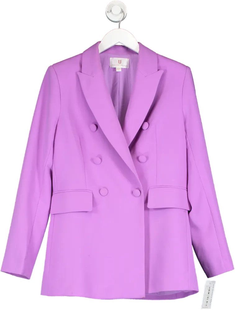 Forever Unique Purple Lilac Lined Blazer UK 8