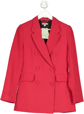 Sure! Here’s an optimized title for the e-commerce product:

Chic H&M Red Double-Breasted Blazer - UK Size 8 - Stylish Tailored Jacket for Women