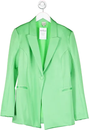 HANNE BLOCH Green Satin Blazer One Size