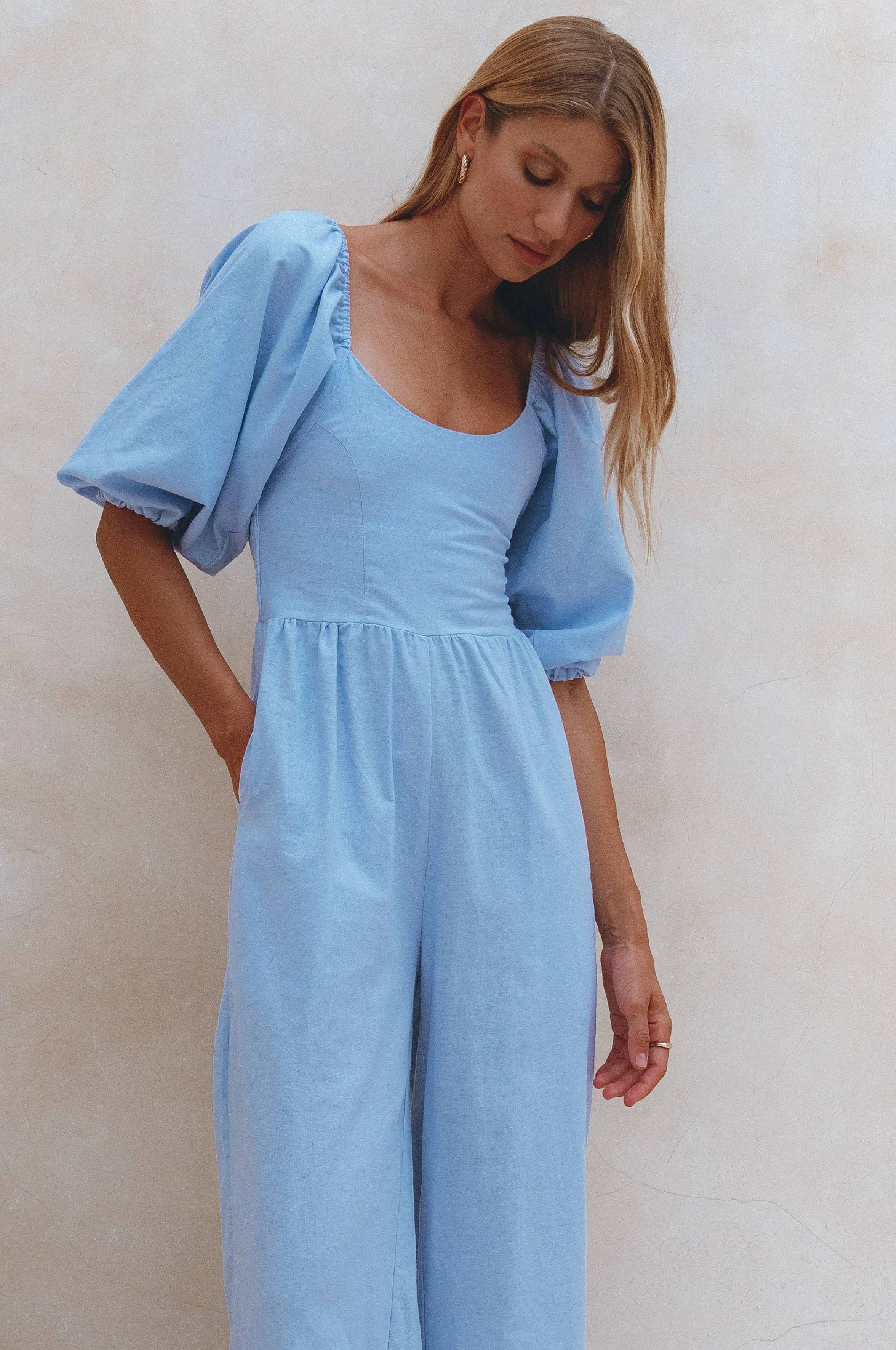 Heaven Bay Linen Jumpsuit