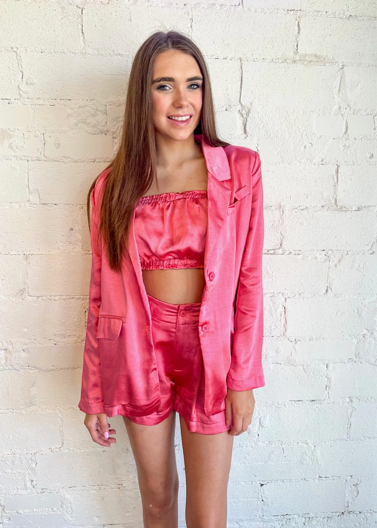 Heavy Satin Blazer