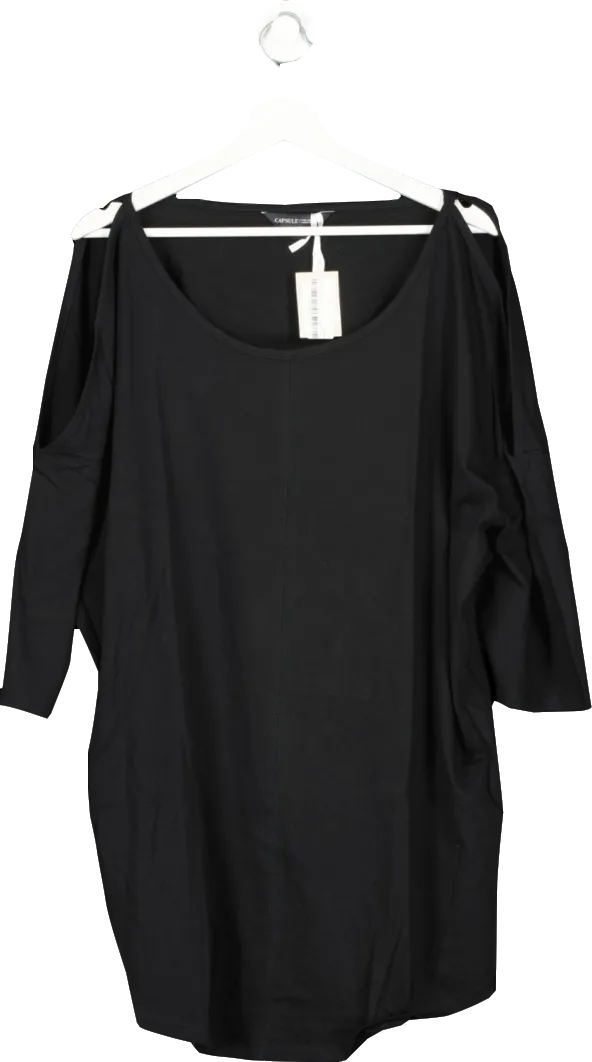 JD Williams capsule Black Cold Shoulder Top BNWT UK 24