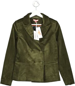 Joe Brown's Green Double Breasted Cord Blazer UK 6