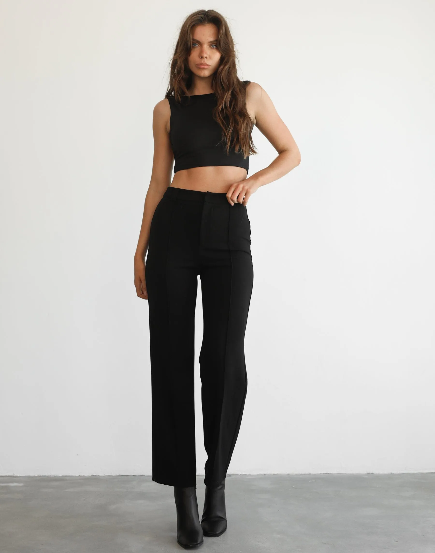 Kayce Crop Top (Black)