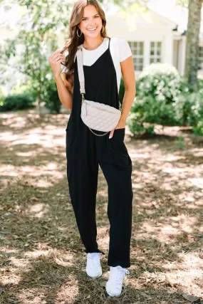 Move On Over Black Jumpsuit