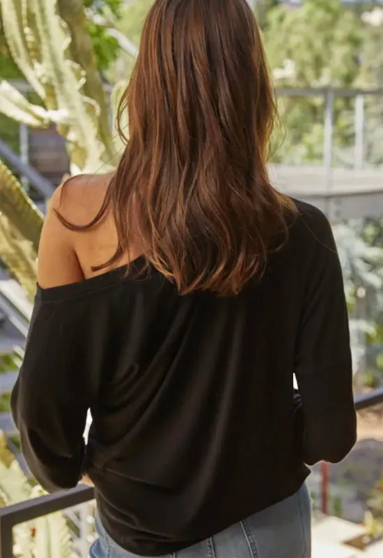 Off Shoulder Top - Black