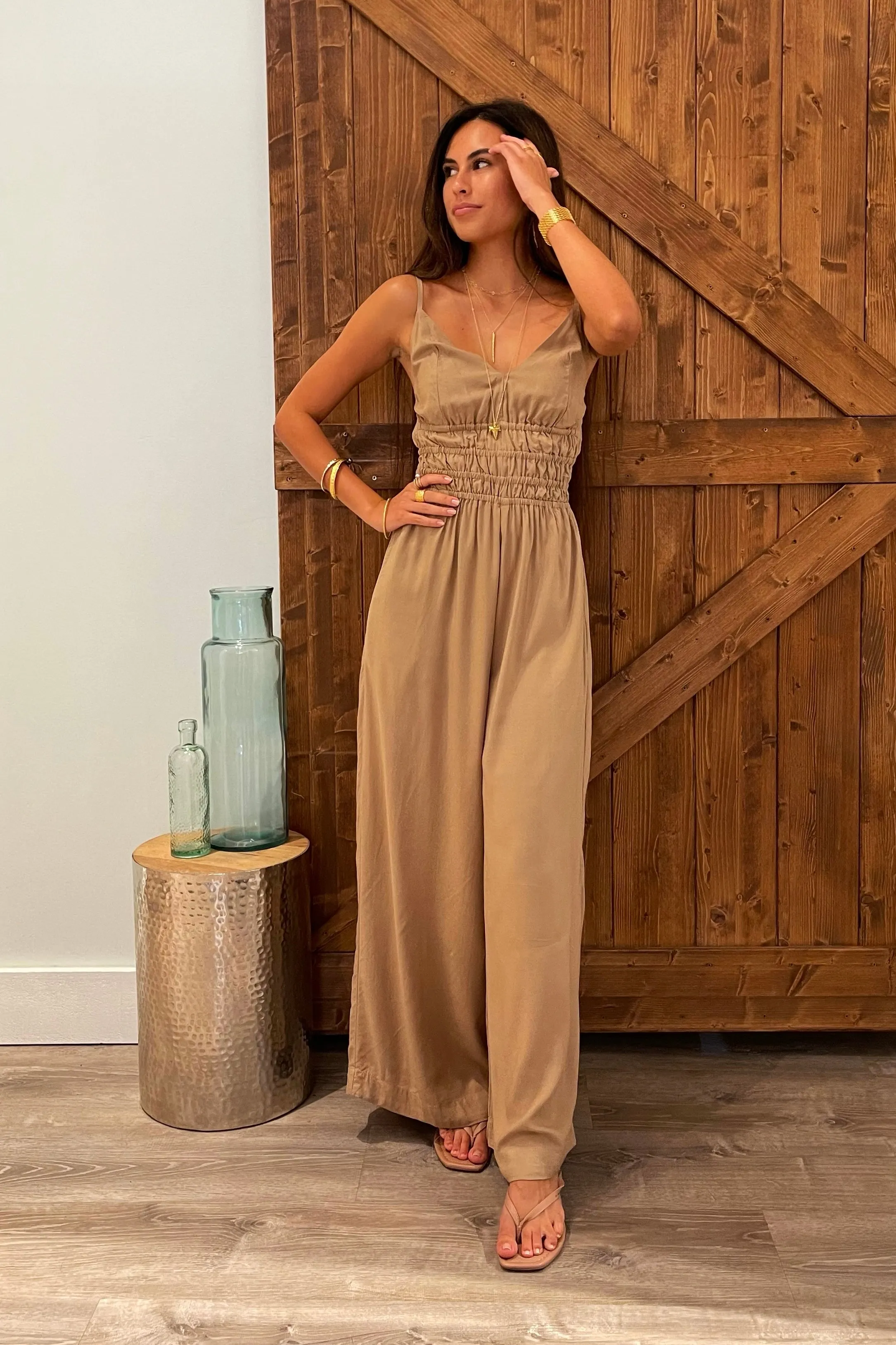 Opal Jumpsuit / Latte