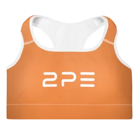 Orange Padded Sports Bra