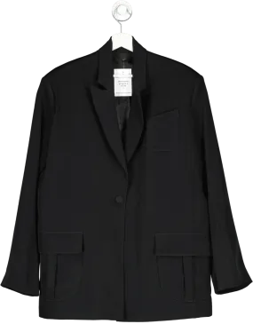 Ozlem Kaya Black Oversized Blazer One Size