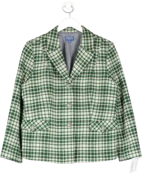 pendleton woolen mill Green Virgin Wool Single Breasted Blazer UK S