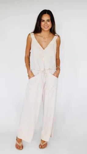 Reeve Jumpsuit / Creamy