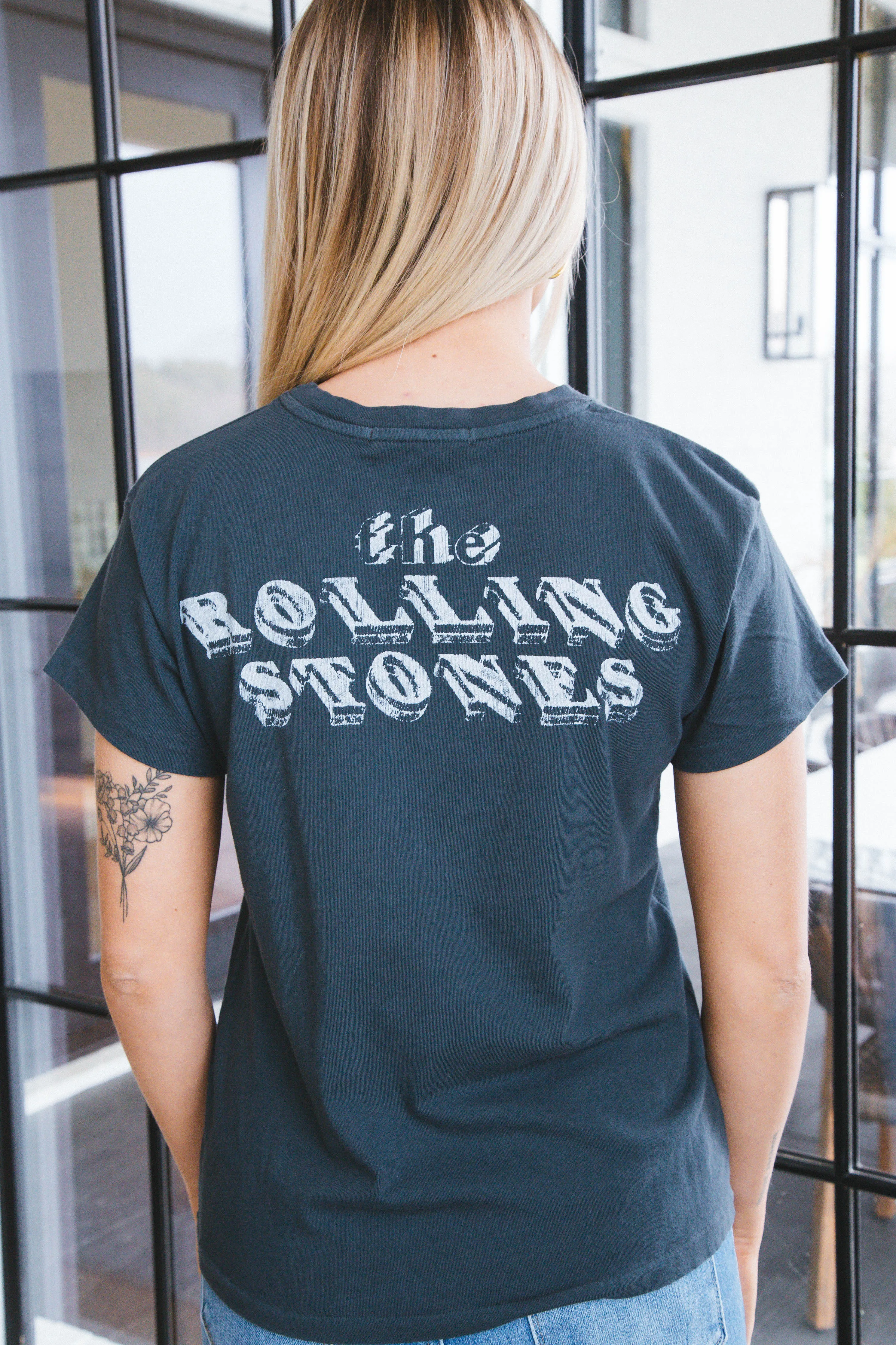 Rolling Stones Tongue Tour Tee, Vintage Black | Daydreamer