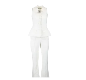 Self-Portrait Cream Tailored 2-piece Jumpsuit UK 6