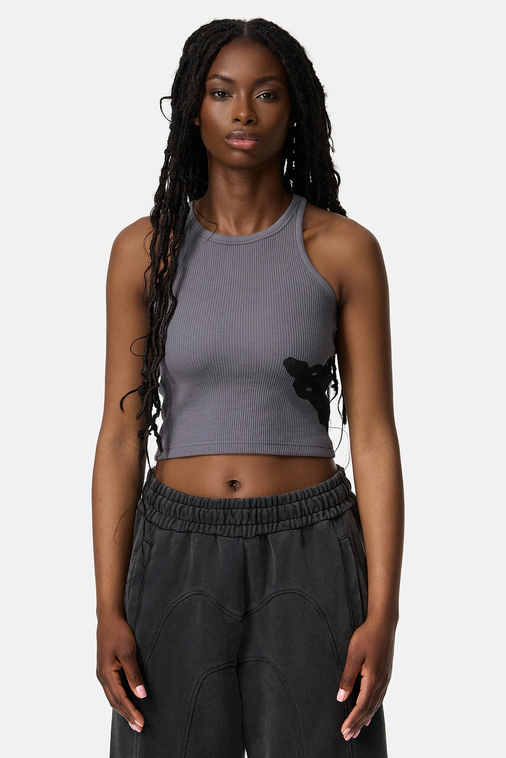 STACKS CROP TOP BLACK