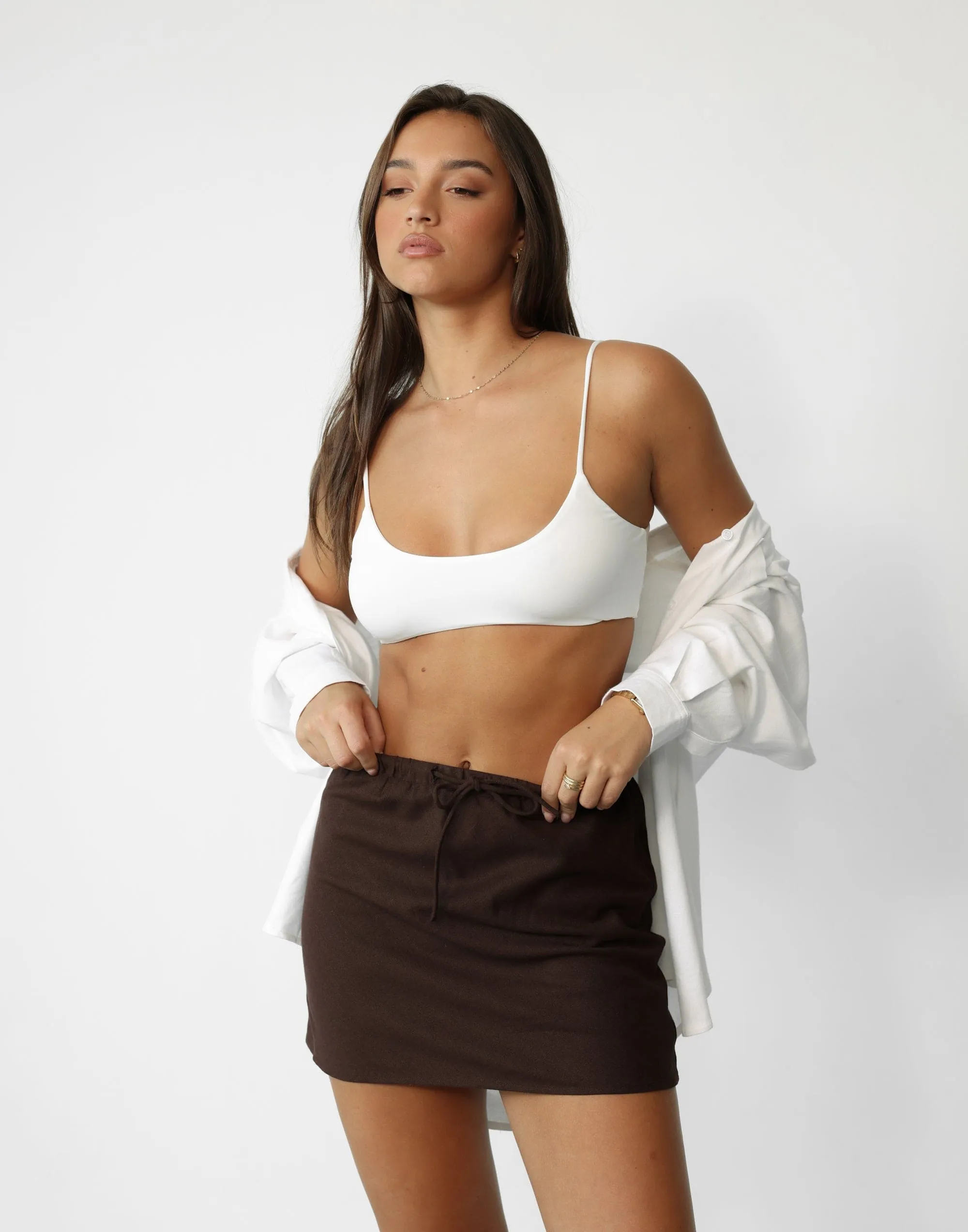 Stamina Crop Top (White)