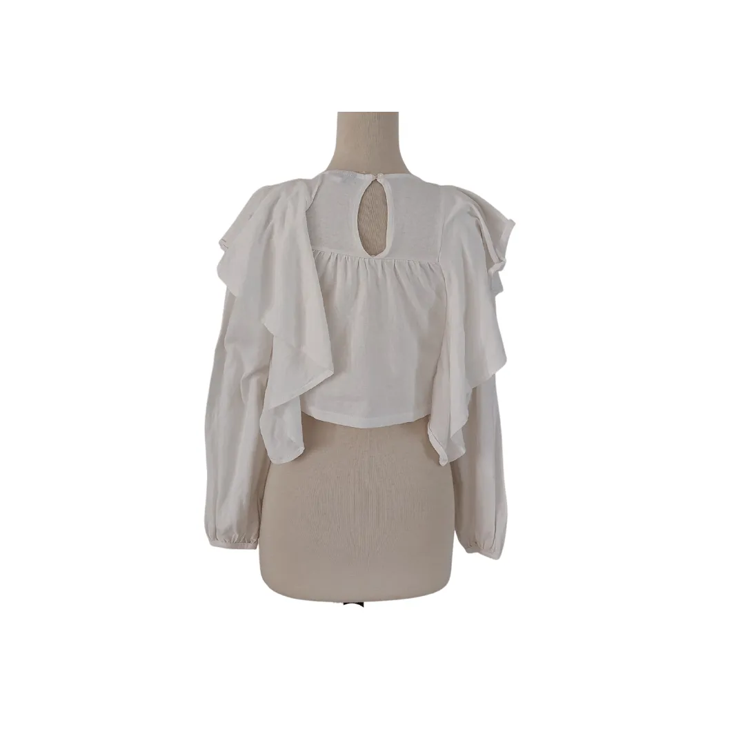 Topshop White Crop Top | Pre Loved |