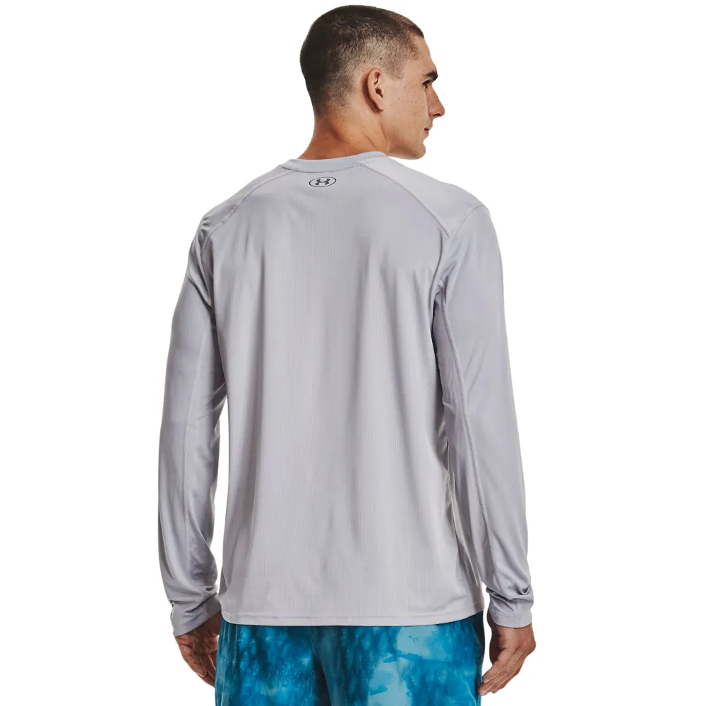 'Under Armour' Men's Drift Tide Knit Crewneck - Mod Grey