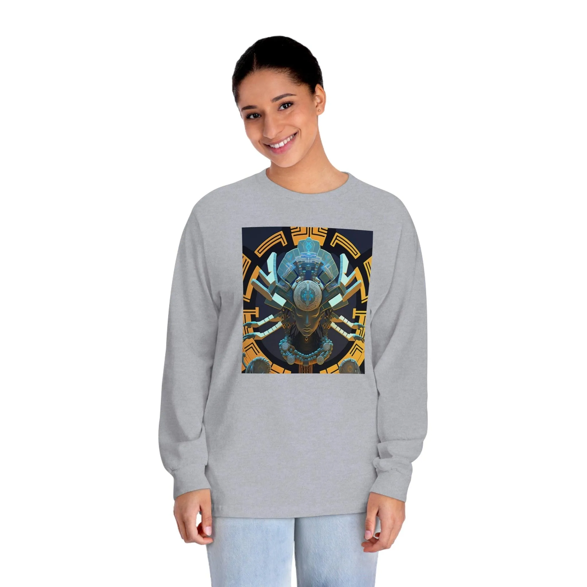 Unisex Classic Long Sleeve T-Shirt Chaos Existence Bot Ai Art