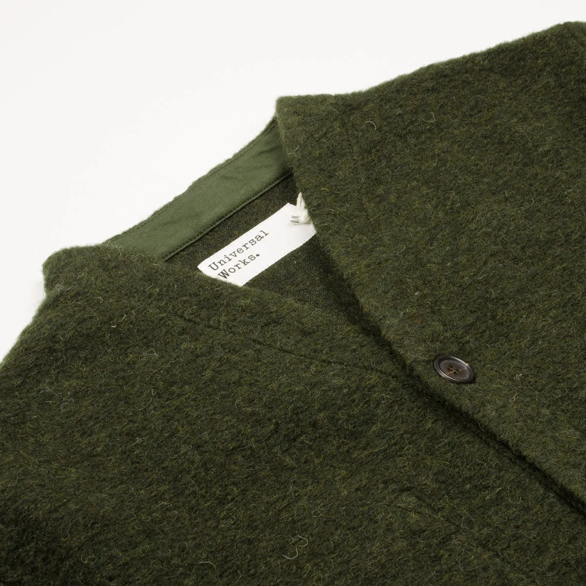 Universal Works - Cardigan Wool Fleece - Olive