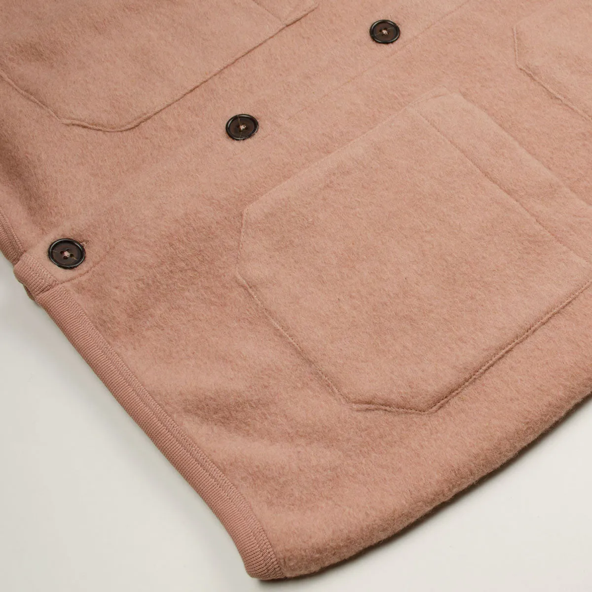 Universal Works - Cardigan Wool Fleece - Pink