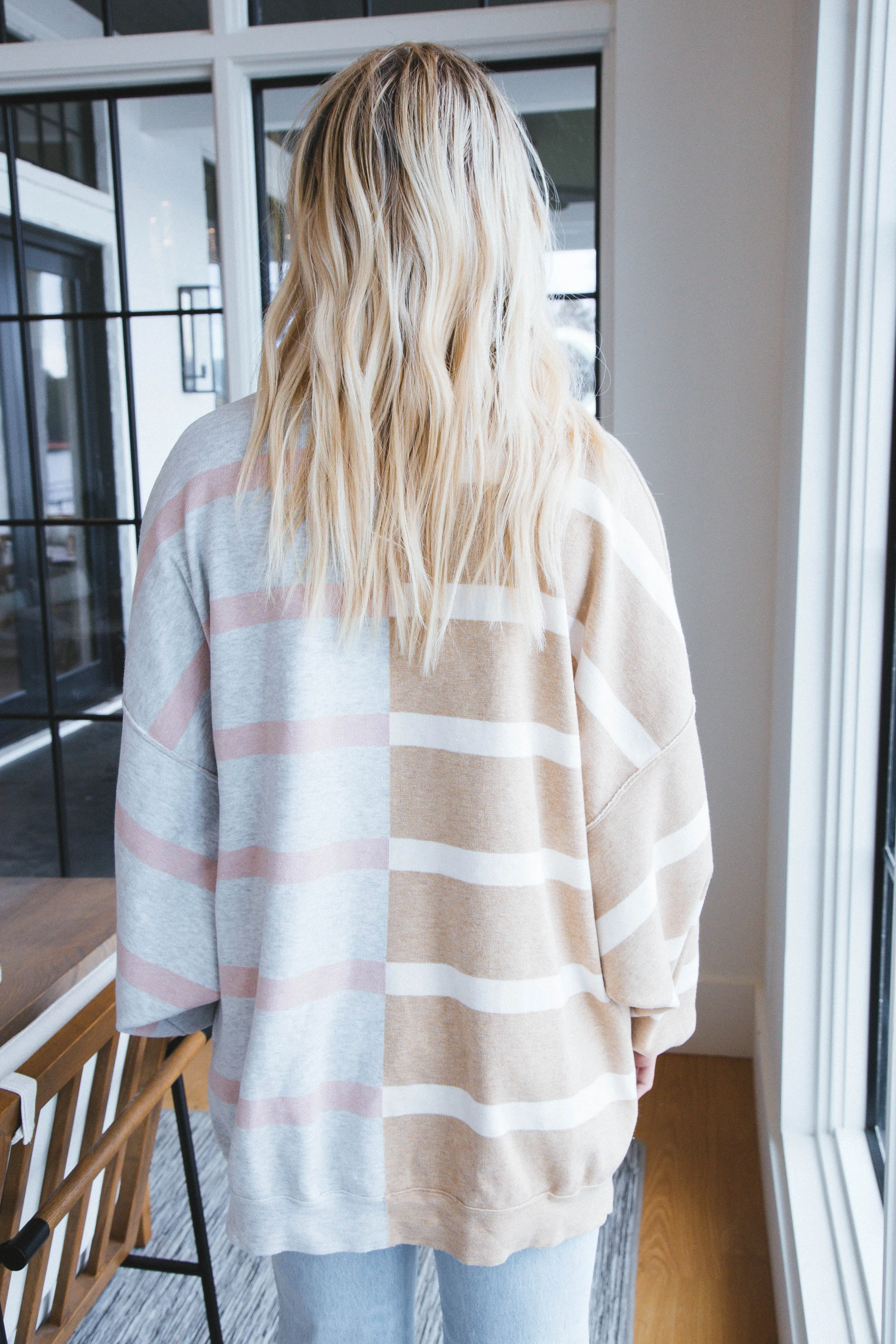 Uptown Stripe Pullover, Camel Grey Combo | Free People