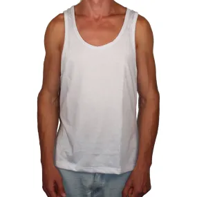 Vegan Style Men's Tank Top in white