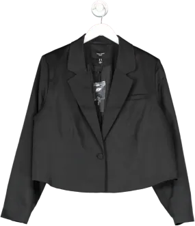 Vero Moda Black Curve Cropped Blazer UK 22