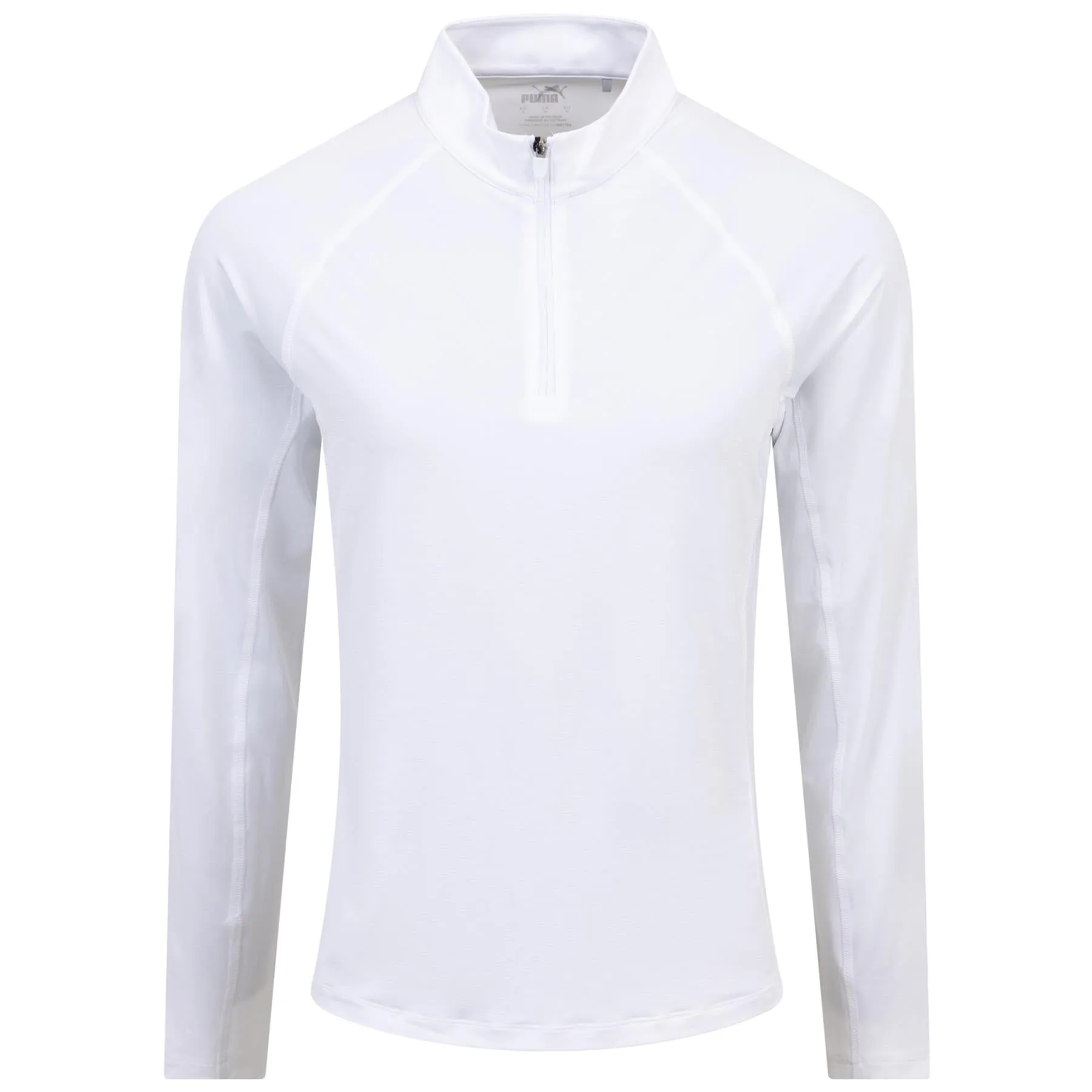 Womens You-V Solid Quarter Zip Mid Layer White - SS24