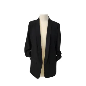 ZARA Black Open-front Push-up Sleeve Blazer | Pre loved |