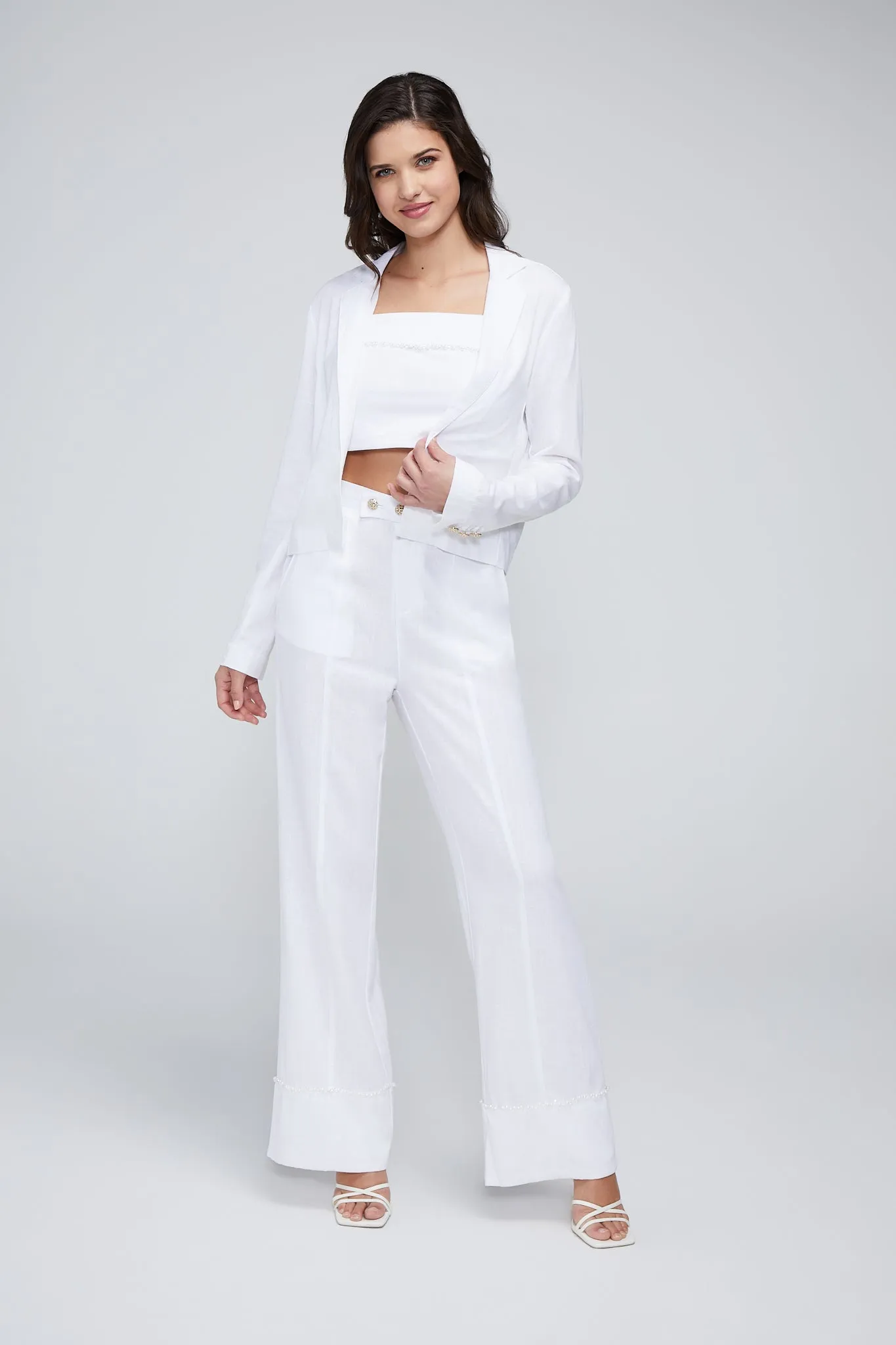 Zophra Blazer | Bright White